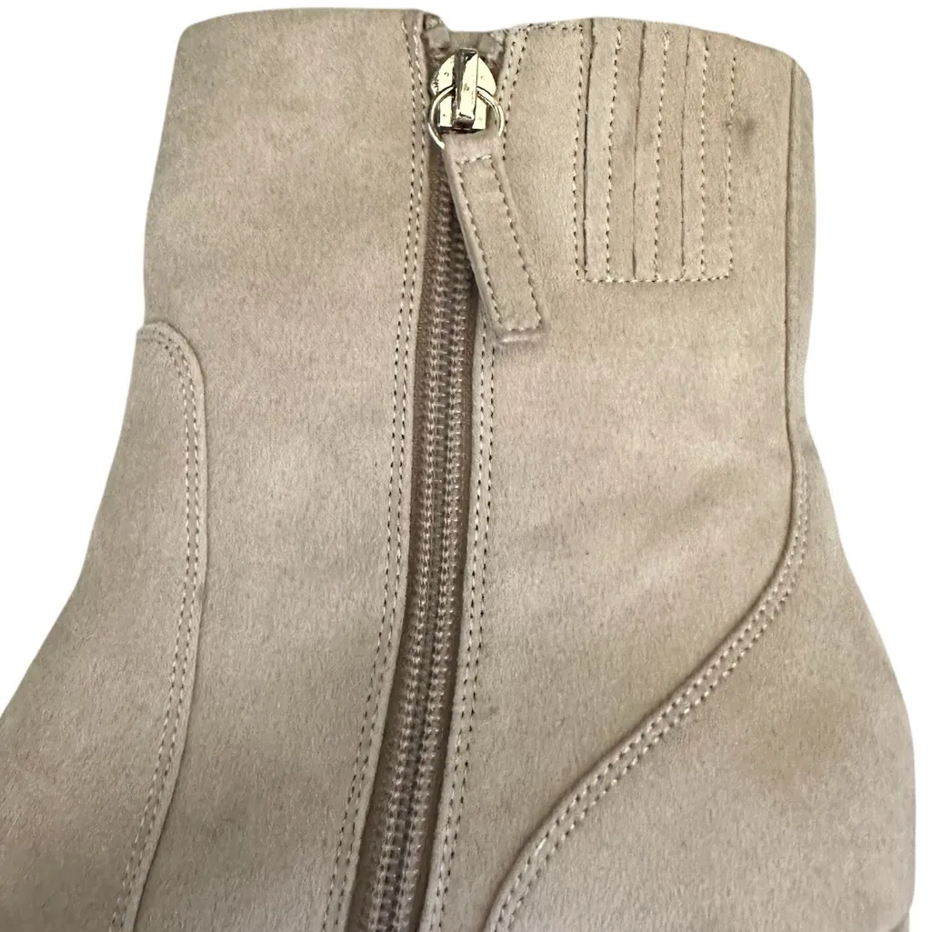 NWOT J. CREW Factory Cashew Suede Heeled Booties Snip Toe Boots 7.5 - Image 8