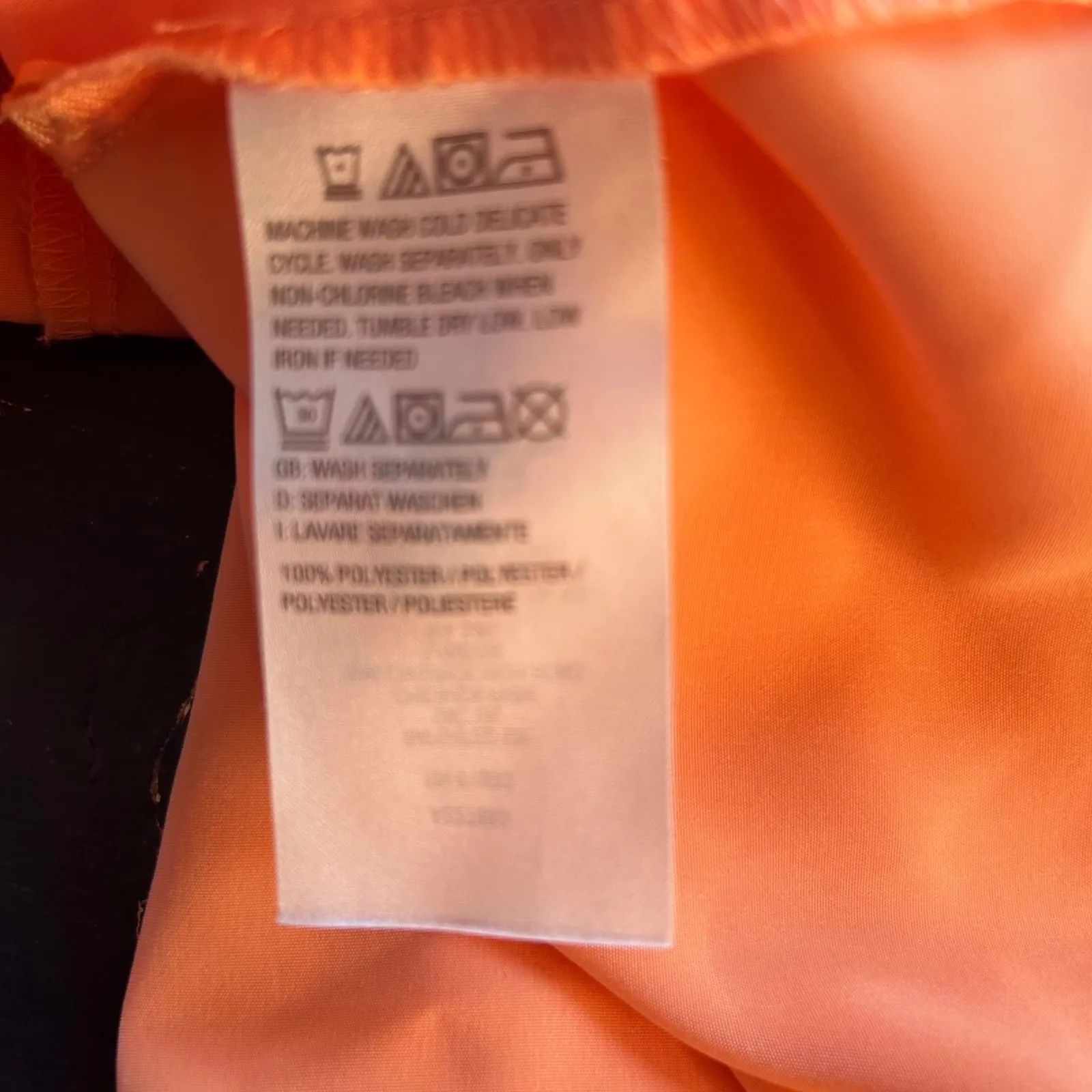 Denim‎ And Co Button Up Shirt Orange 3X - Image 9