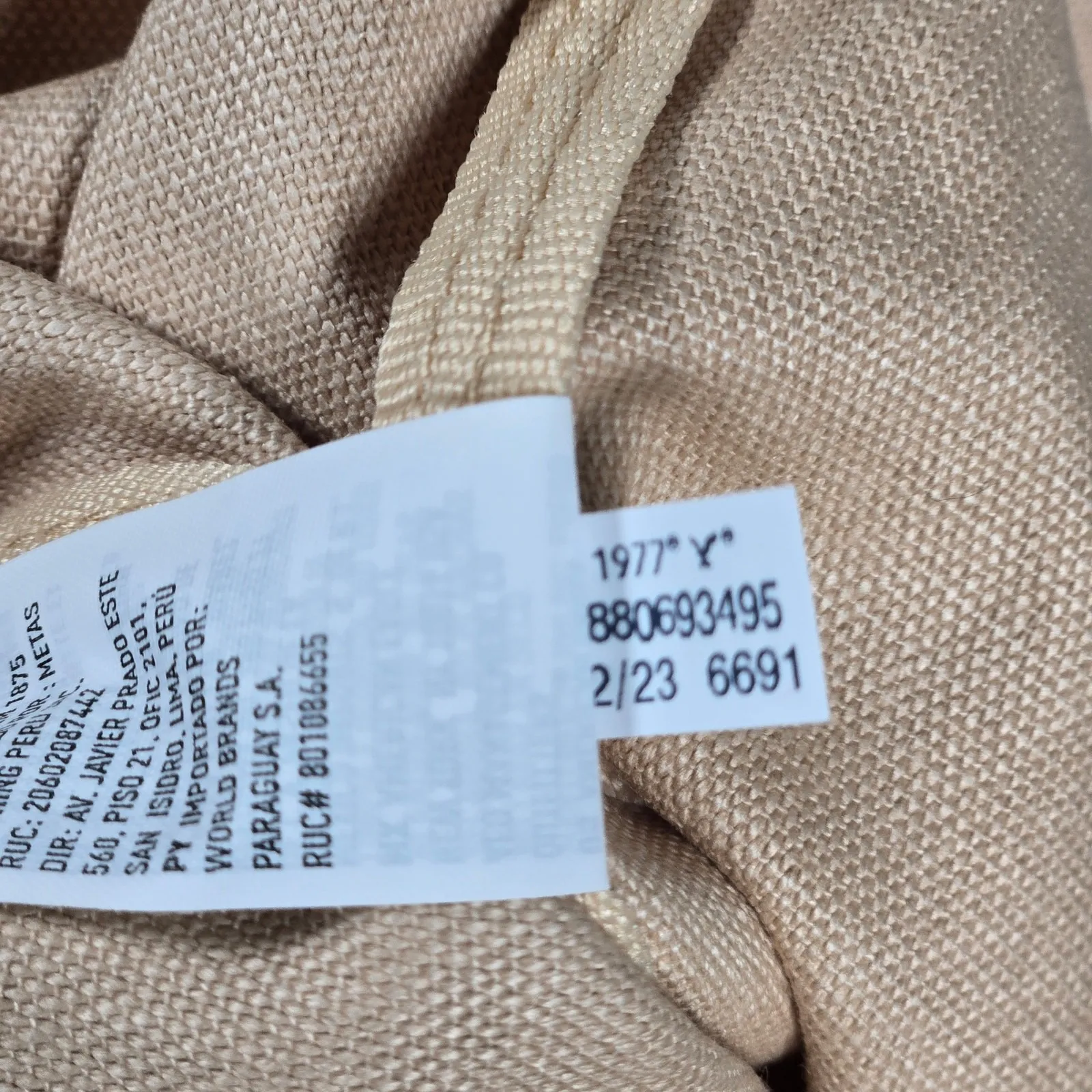 American Eagle Canvas Tote‎ Bag Follow The Music Van Surfboard Graphic Beige - Image 7