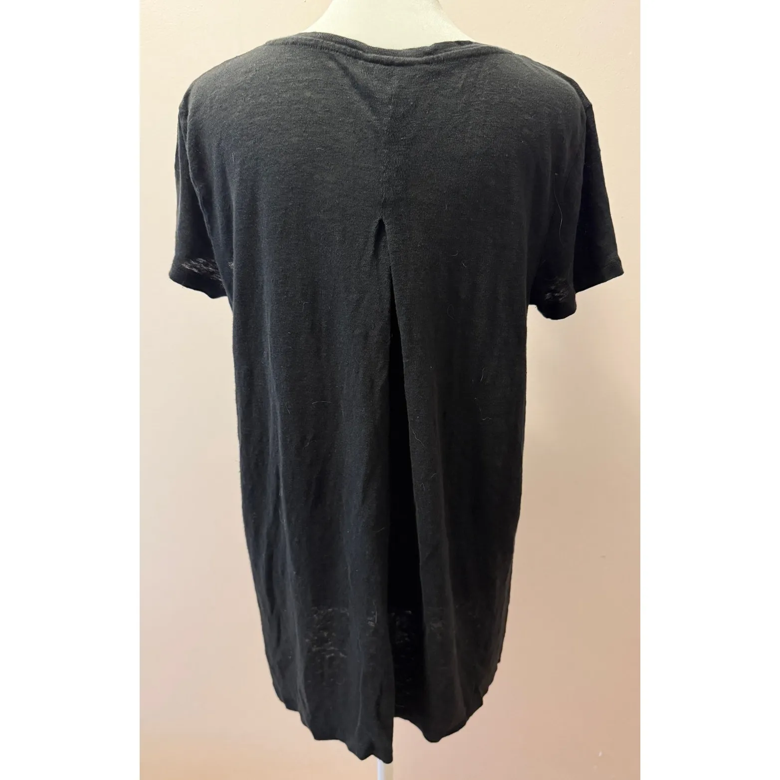 J. JILL 100% Linen Henley Style Shortsleeve Top T - Image 2