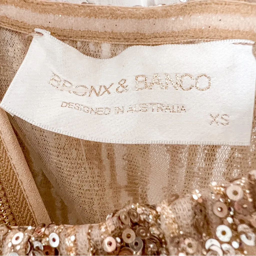 BRONX AND BANCO Mademoiselle Nude Midi Dress XS - Image 7