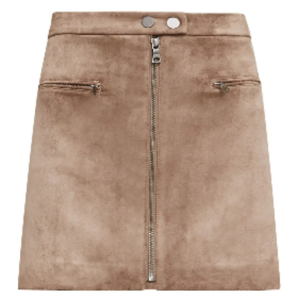 💕BCBGMAXAZRIA💕 Faux Suede Mini Skirt - Image 6