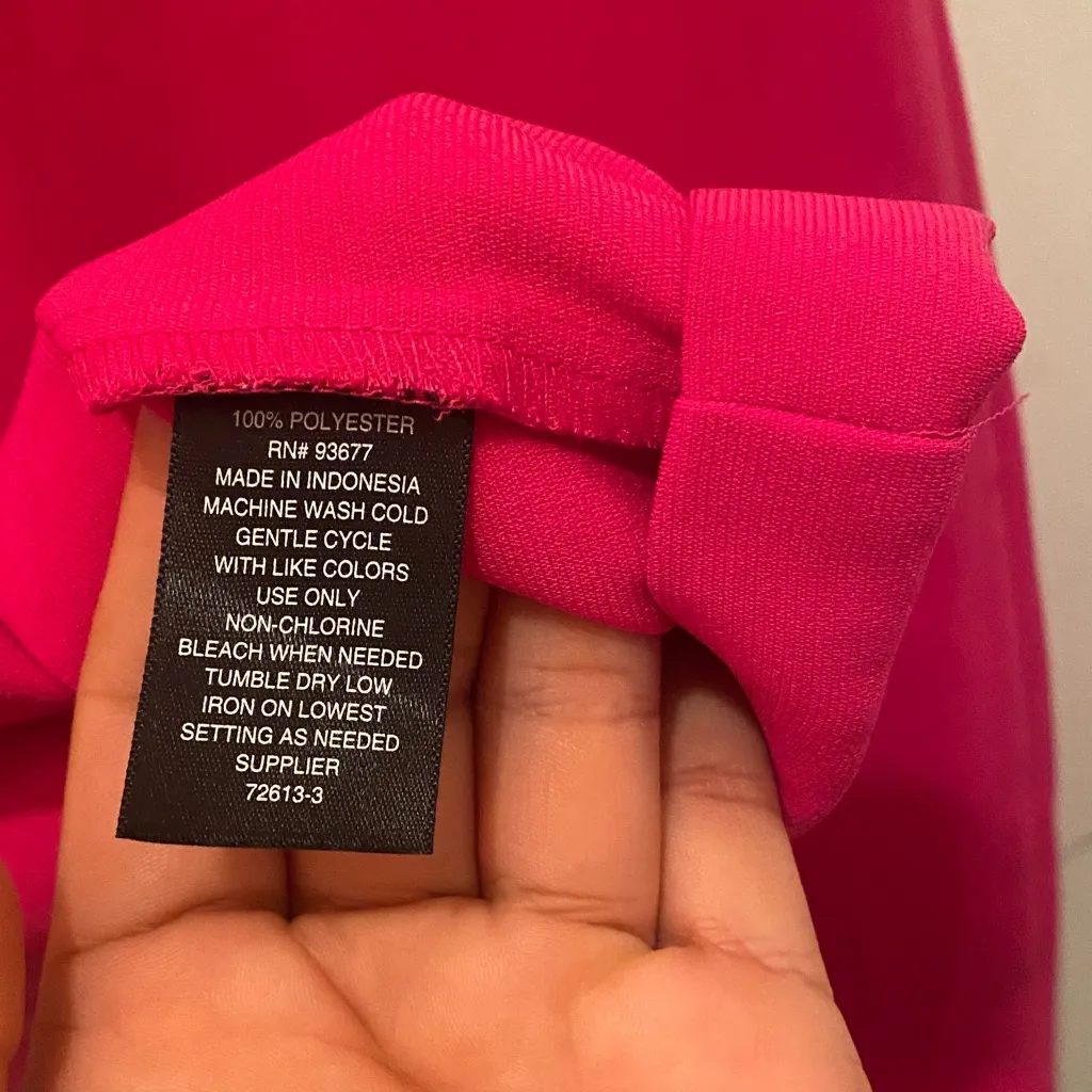 Worthington Fuchsia Ruffle Sleeve tunic Dress - Image 5