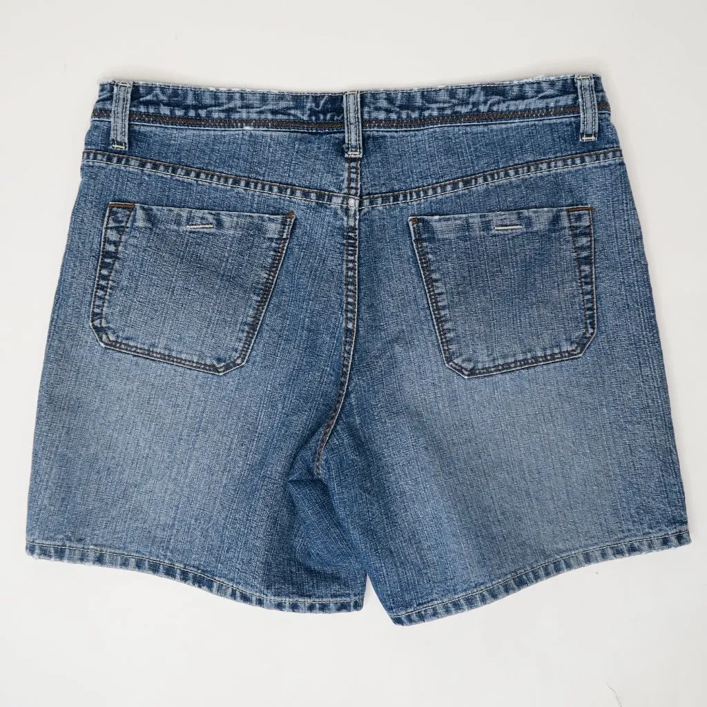 Vintage 90s Faded Glory Blue Denim Shorts - Image 4