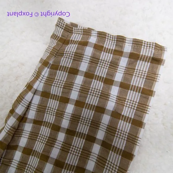 New! Madewell Westover Top in‎ Sandown Plaid weathered olive, size 6 - Image 7