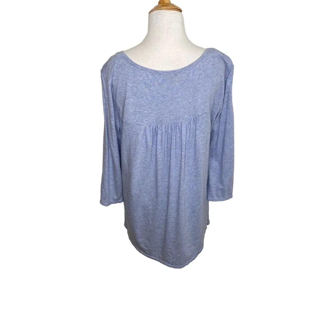 Chip & Pepper Blue and Pink Ferris Wheel 3/4 Length Sleeve Top. Size Medium. - Image 3