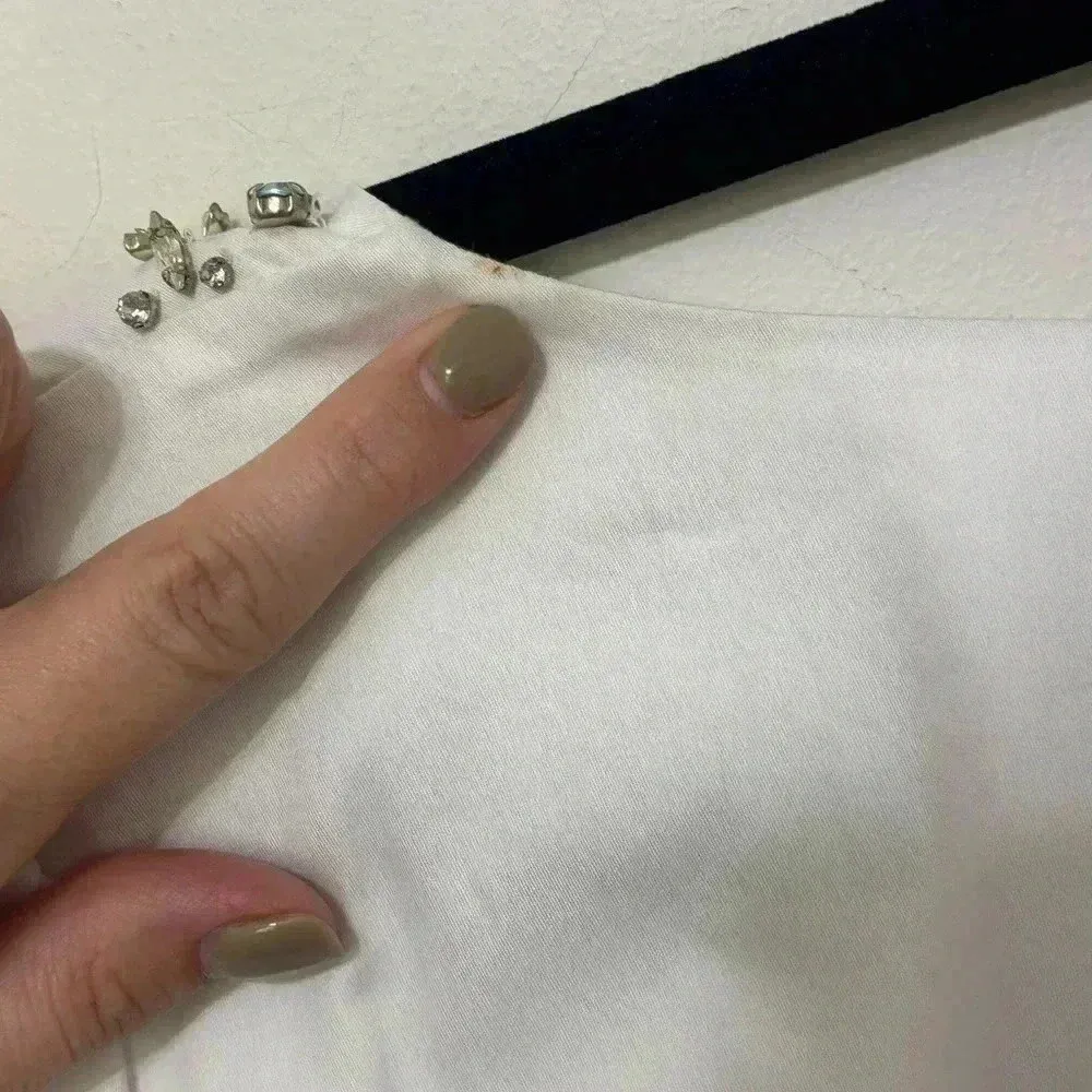 NWT Louise Lynette The Natalie Blouse Large‎ Blue Size 10 - Image 6