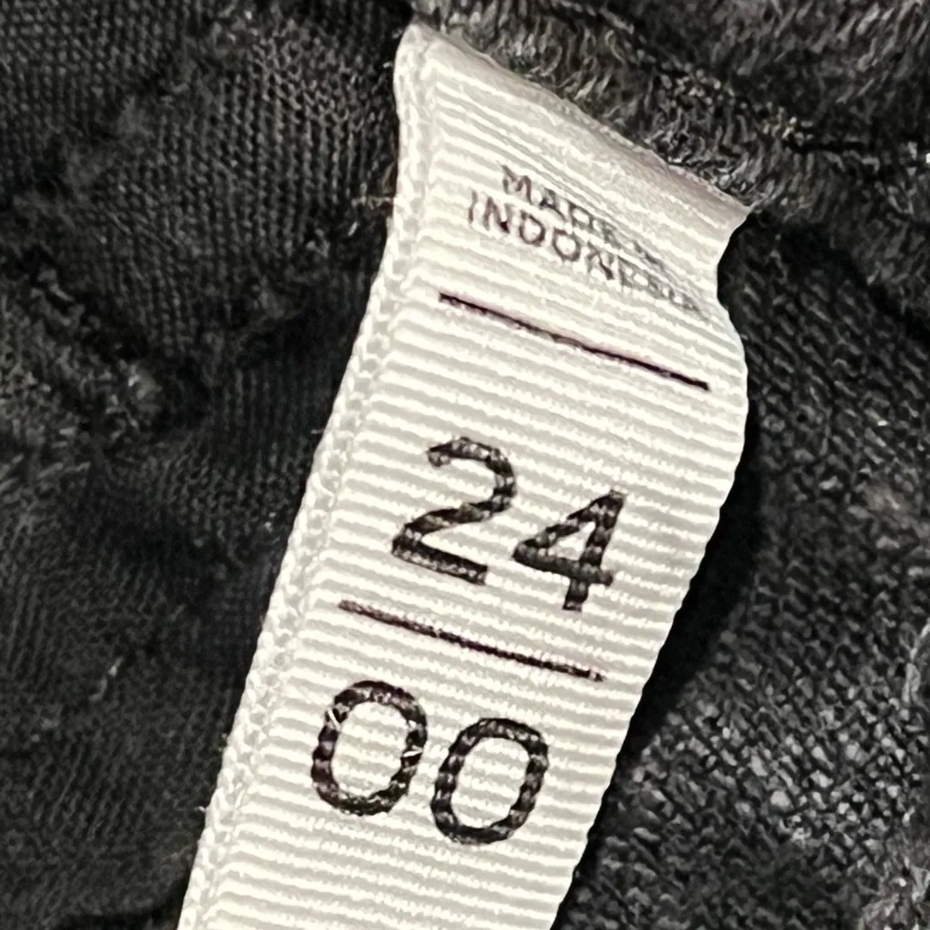 Made And Loved Loft Womens Shorts Denim Size 24/00 Black High Waist Frayed Hem - Image 4