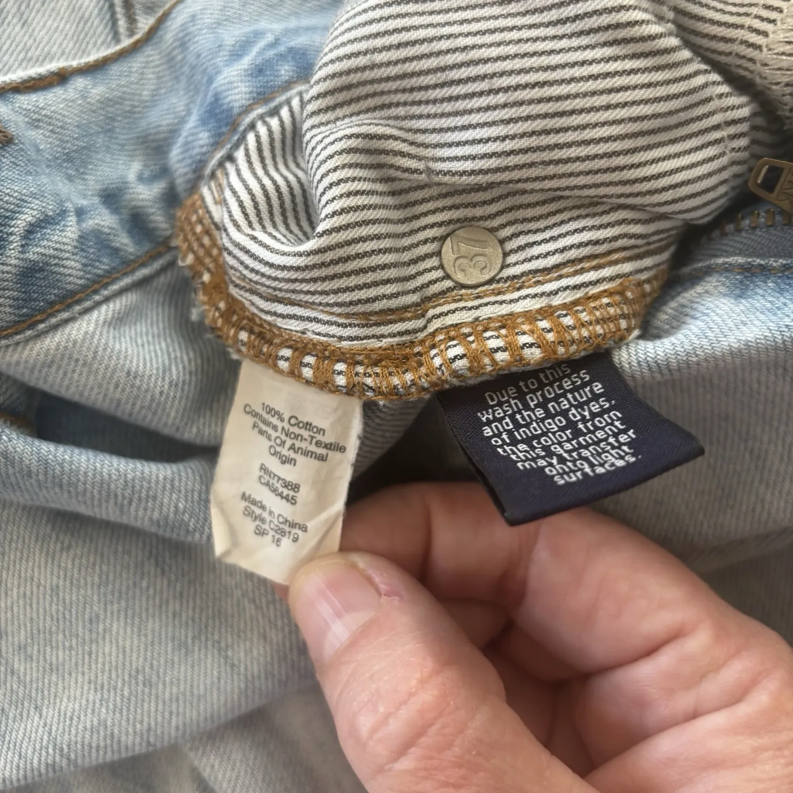 Madewell Jeans Womens 31(33) The Perfect Summer Jean Light Blue Cotton Denim - Image 10