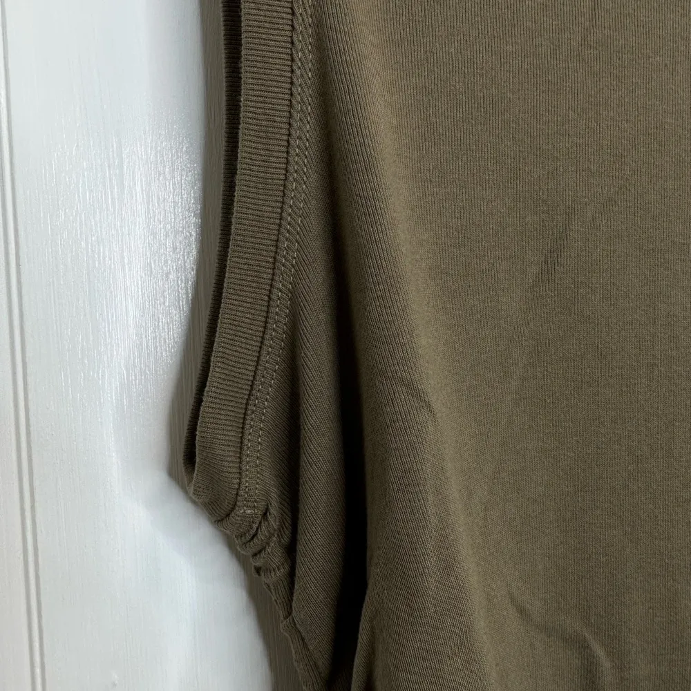 Good American Ruched Sleeveless Tank Dress in Sea Turtle Green Size 7 (4XL) NWT - Image 9