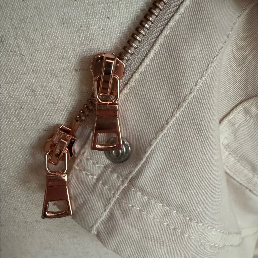 White House Black Market Beige Utility Jacket - Image 10