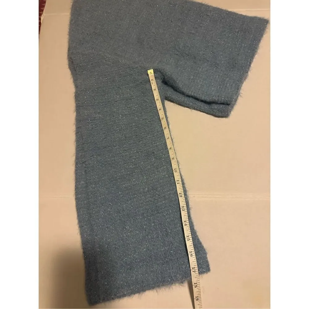 Zara Large Fuzzy Sweater - Pastel Blue - Image 10