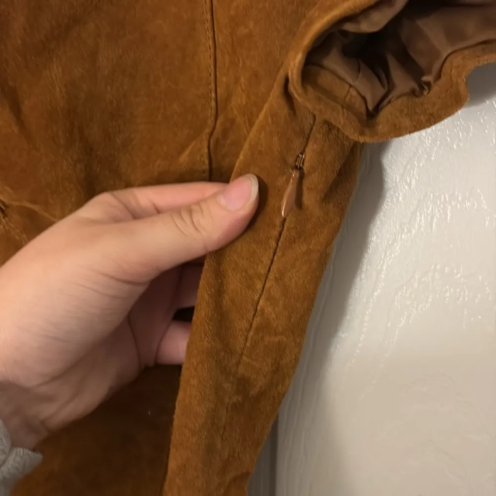 NWT Ecote For Urban Outfitters Size 2 Cognac Suede Mini Dress $298 Festival - Image 6