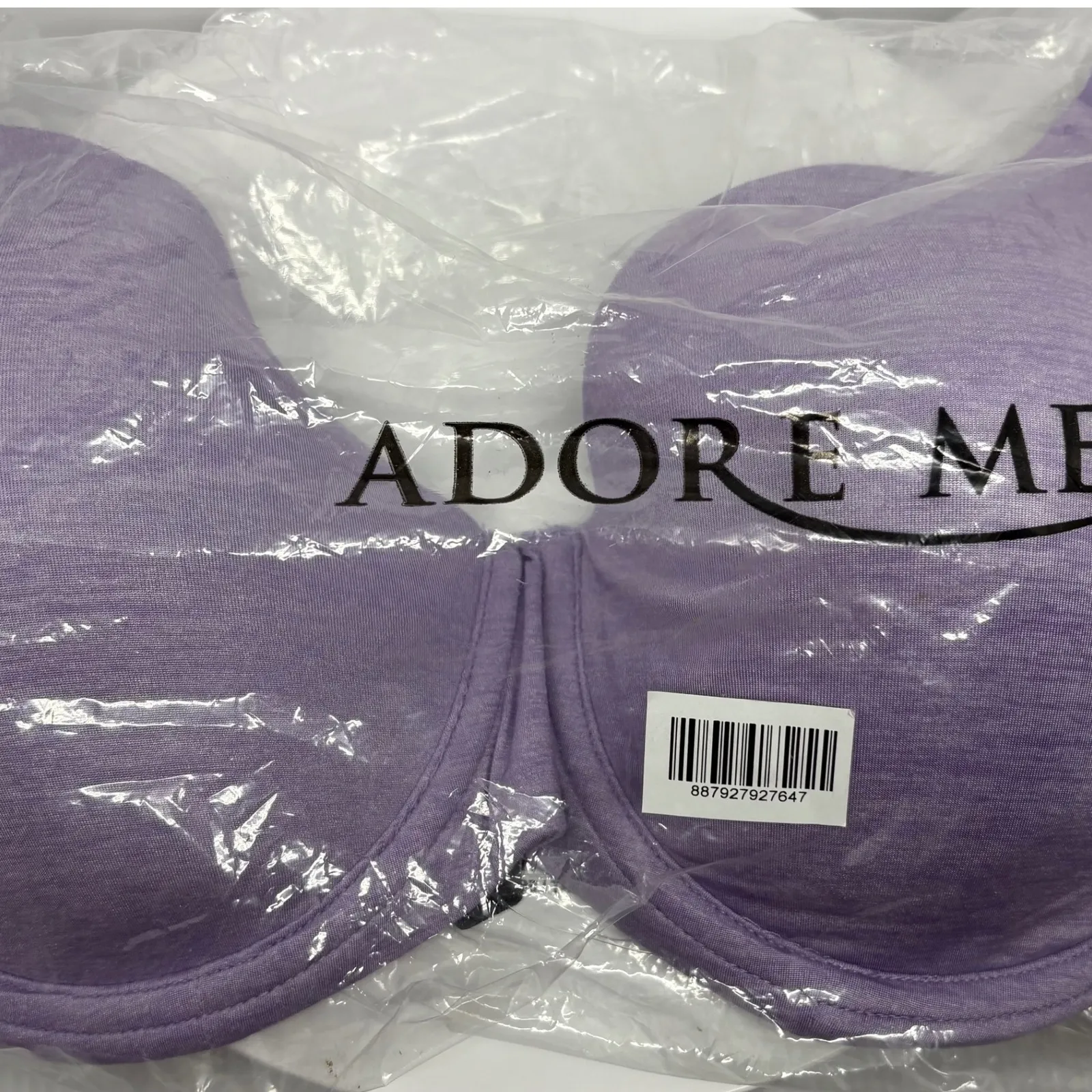 Adore Me‎ Strapless Bra Convertible Padded Underwire Purple Size 40B - Image 6