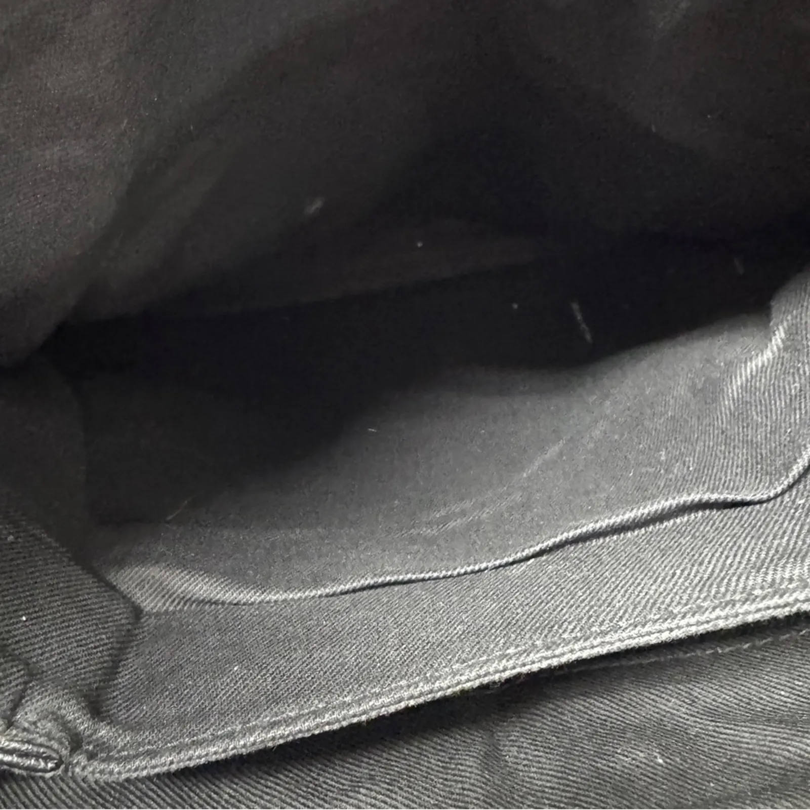 Vintage Liz Claiborne Black Brown Leather Tote Handbag Womens Purse Bag Classic - Image 7