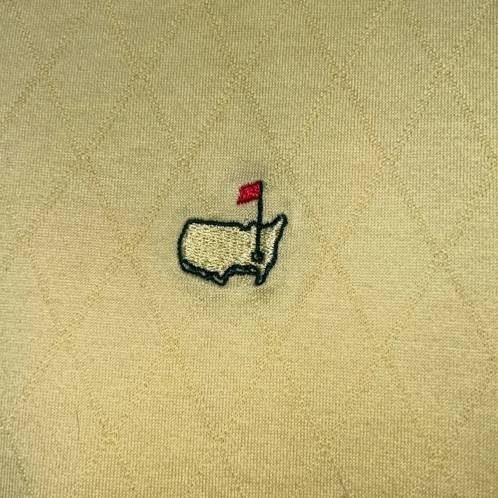 Masters Magnolia Lane Collection Golf Polo Vintage L Yellow Size L - Image 4