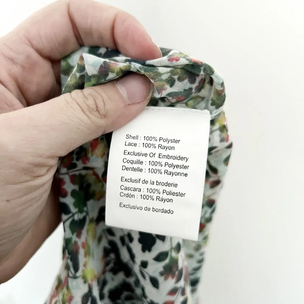 [Anthropologie] Bhanuni By Jyoti Libra Embroidered Floral Print Tunic Dress Sz 8 - Image 13