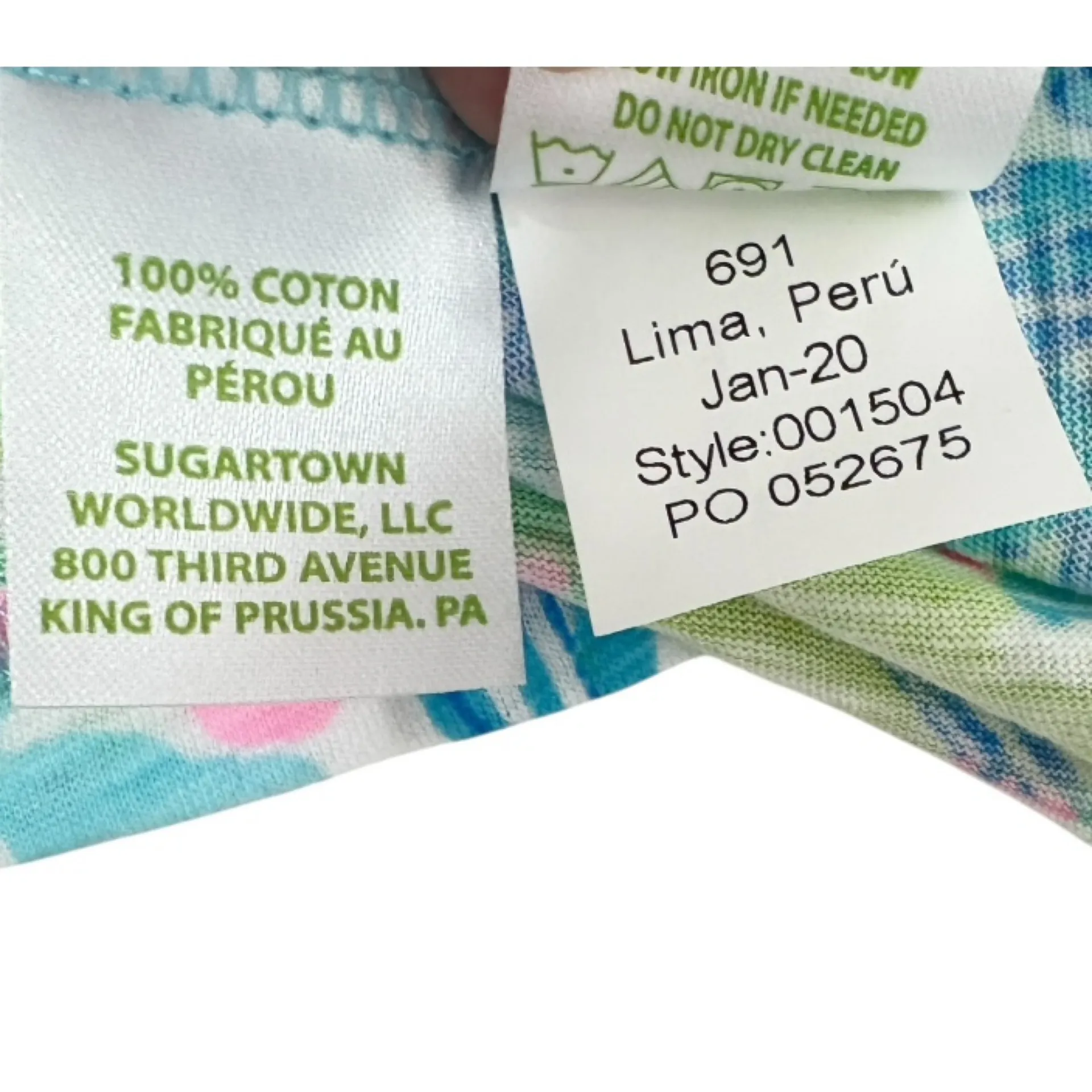 LILLY PULITZER Etta short sleeve tee shirt top D.C national mall print L - Image 7