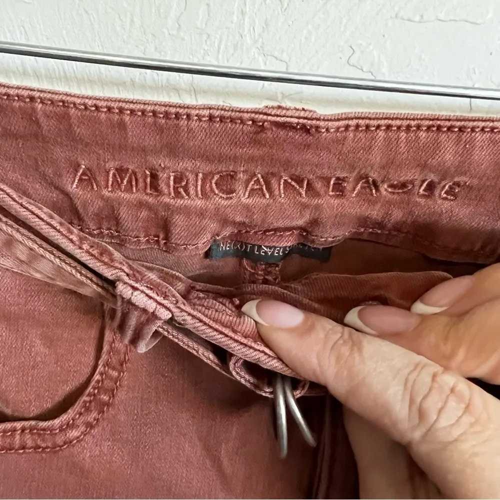 AEO Burnt Orange Short Curvy Super Hi Rise‎ Jeggings - Image 5