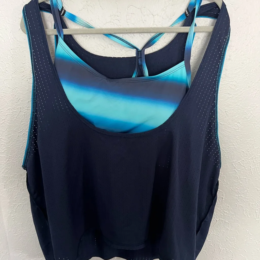 Nike NWT Layered Tankini Swimsuit Top - Image 3