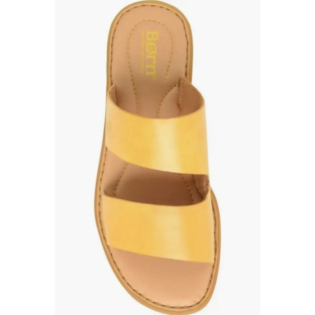 💕BORN💕 Mika Sandal ~ Yellow Leather 9 Medium NEW WITHOUT BOX - Image 2