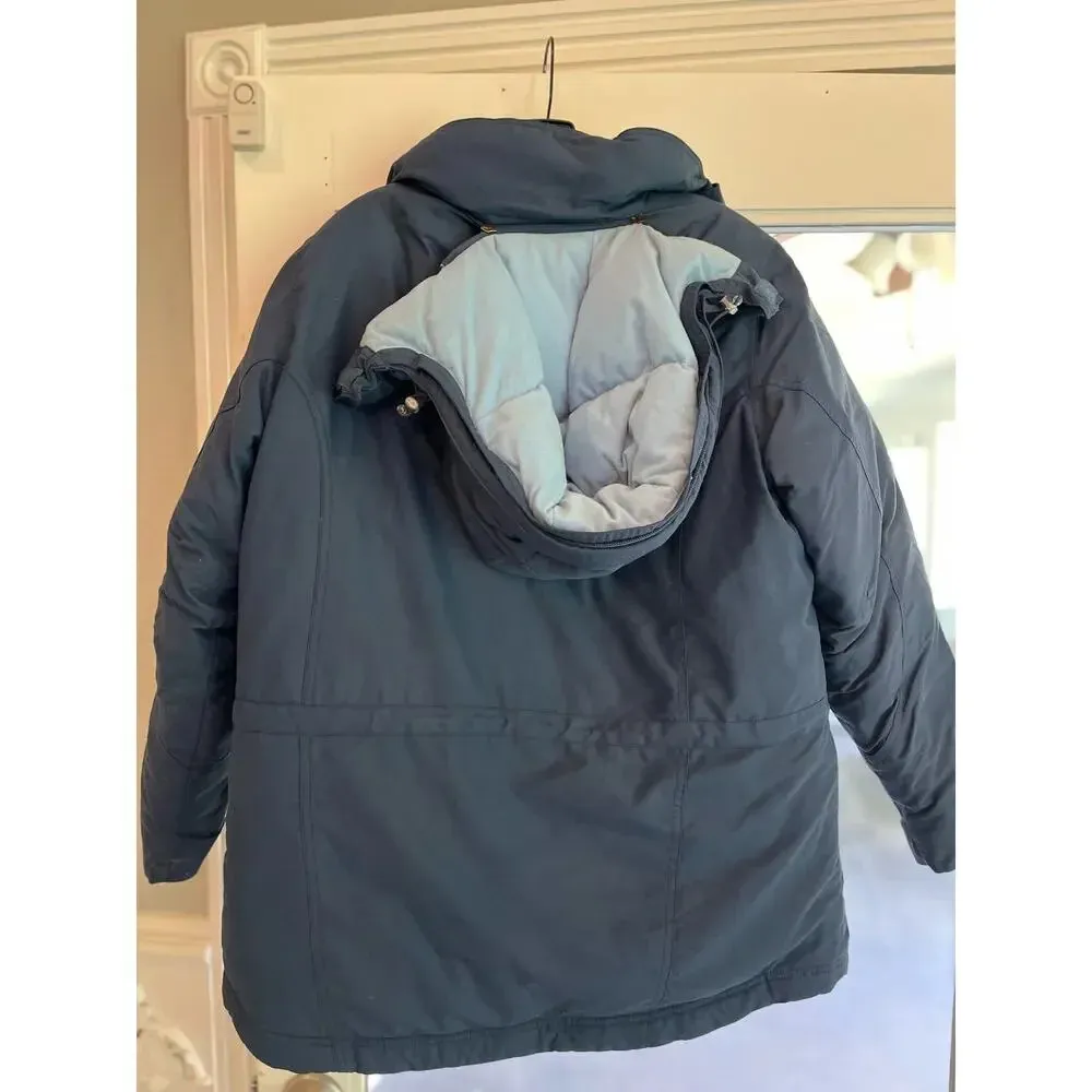 L. L. Bean Goose Down Insulated Hooded Jacket Women Medium Ski Snow Winter Gorp - Image 4