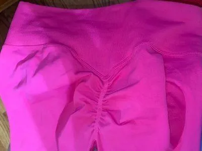 Seamless Leggings Pink Size M - Image 5