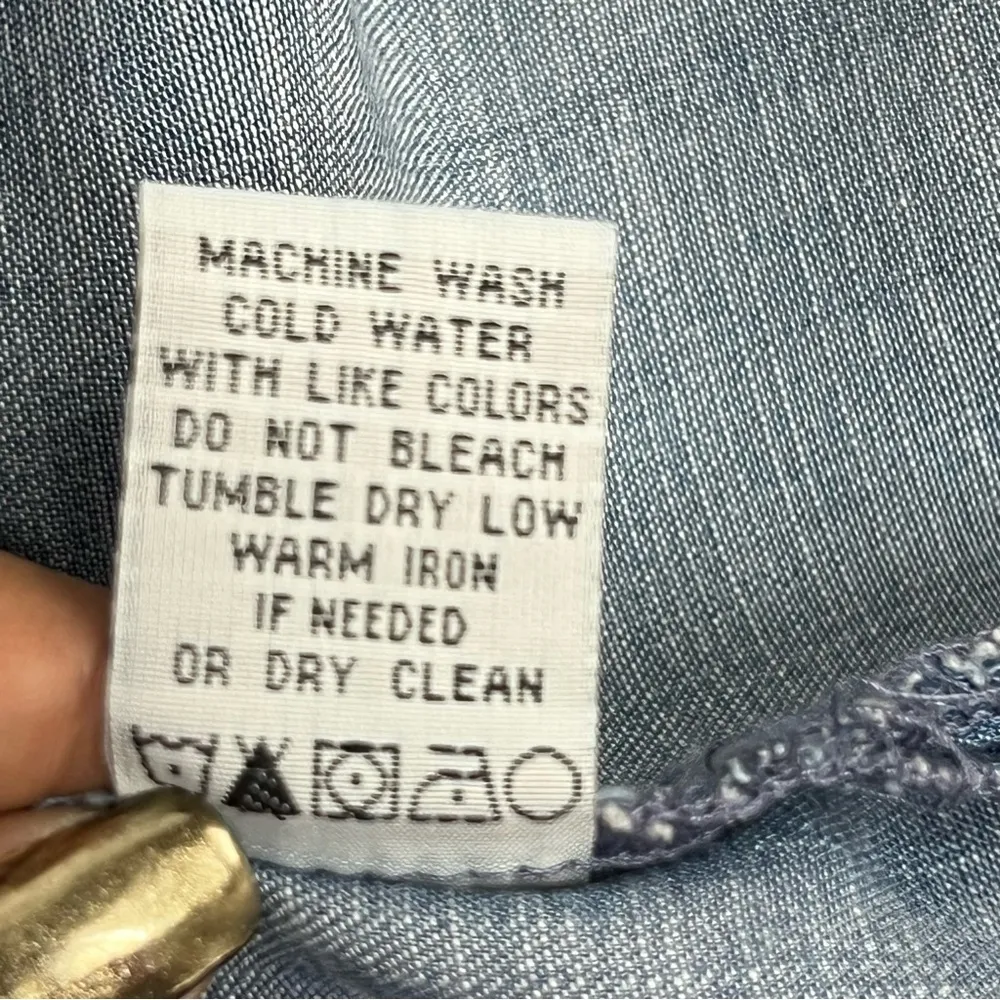 Velvet Heart large Tencel Chambray Tunic Dress w/pockets cold shoulder - Image 11