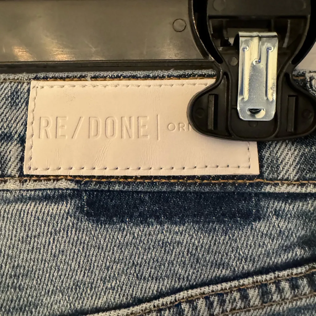 REDONE Women’s Blue Denim High Rise Ankle Crop Jeans Size 26 - Image 10