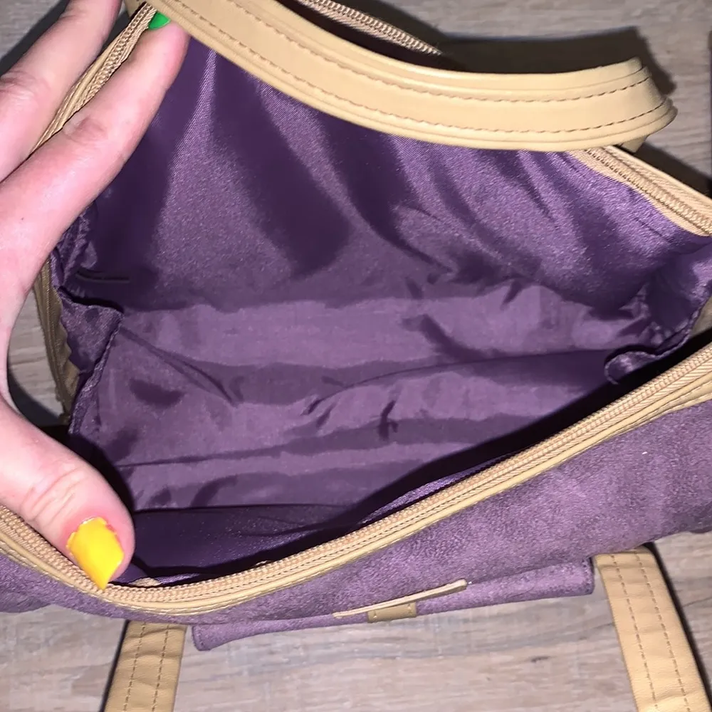 Modella purple soft matching clutch wallet & handbag - Image 6