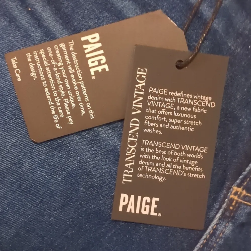 Paige hoxton slim raw hem slopes destructed jeans size 30 - Image 6