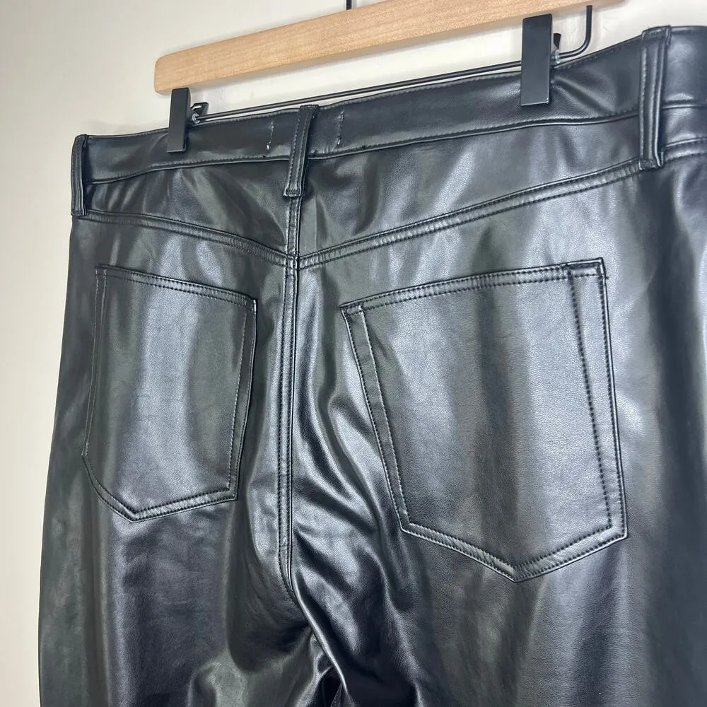 Abercrombie & Fitch NEW Mixed Fabric Ultra High Rise Ankle Straight Jean SZ 35 S - Image 7