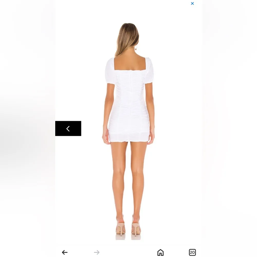 Superdown Rumor‎ Ruched Dress in White Sz L - Image 2