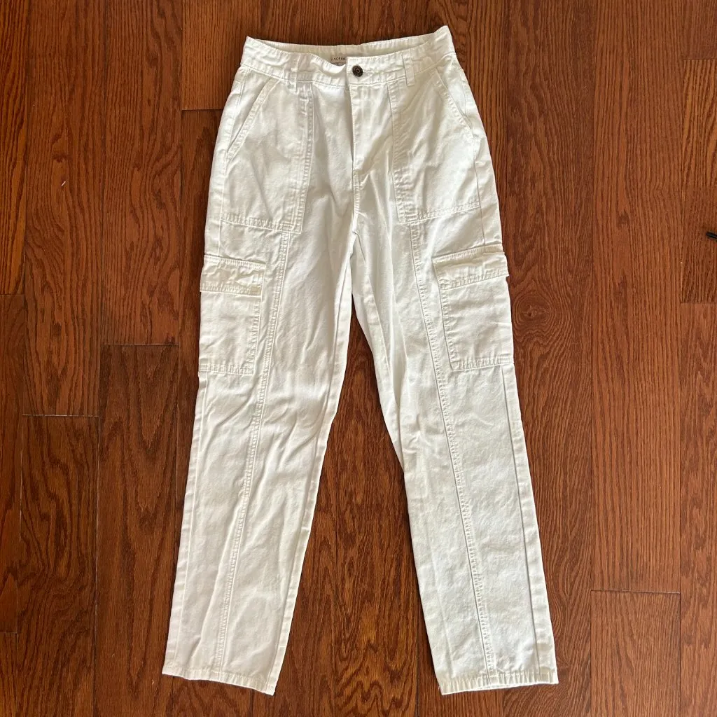 Sincerely Jules White Utilitarian Cargo Ankle Length Pants Size 25 Size 3 - Image 11