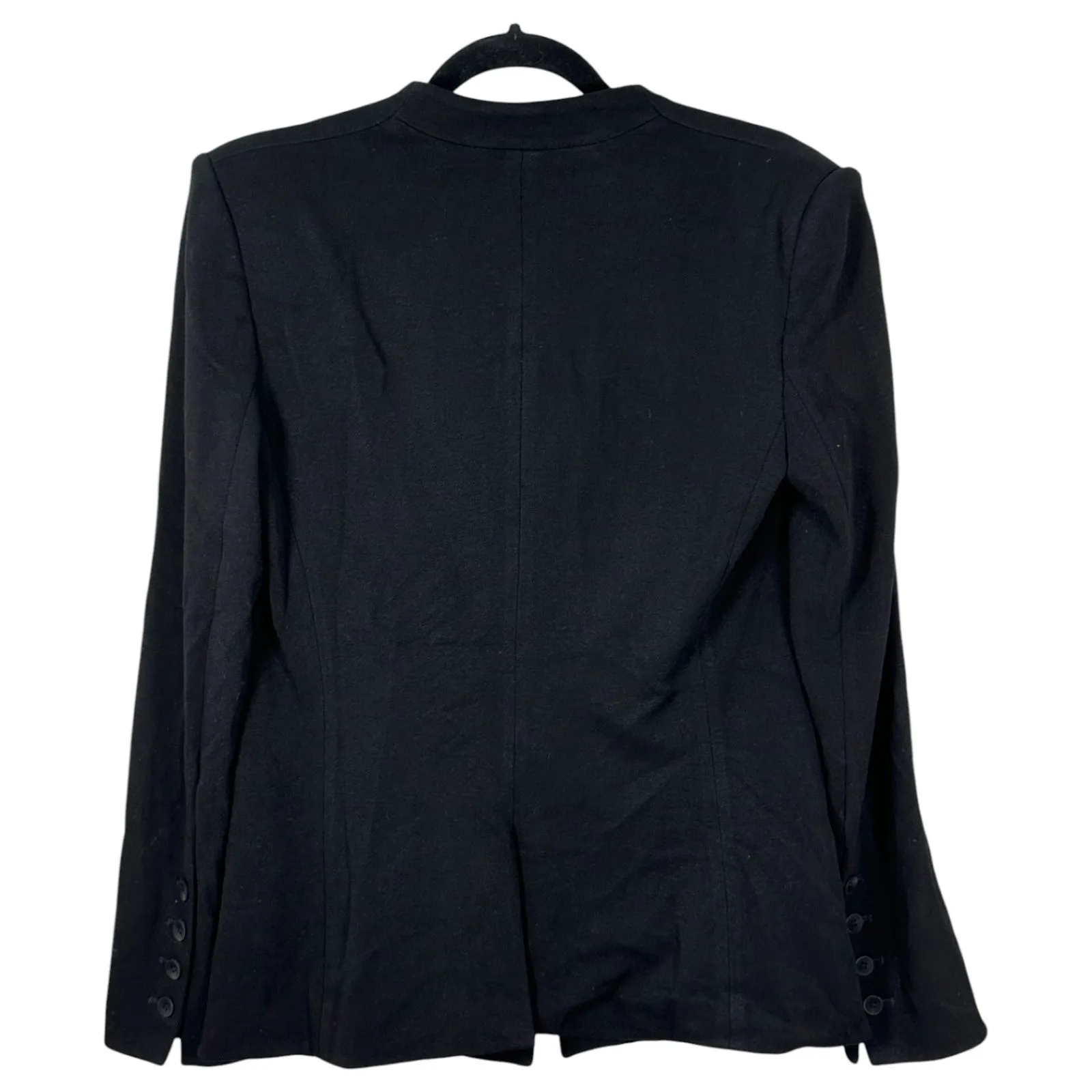 Helmut Lang  Black Fitted Single Button Blazer Size Large - Image 6