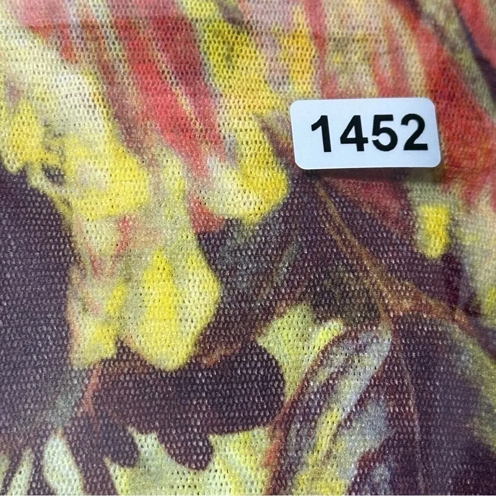 Jean Paul Gaultier 2006 Women’s Size M Yellow Floral Mesh Blouson Mini Dress Size M - Image 10