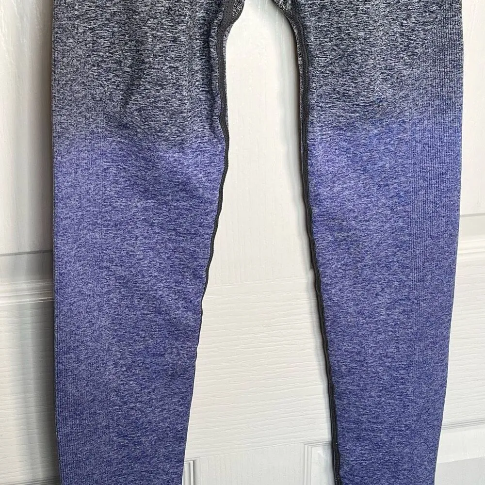 Gymshark Adapt Ombre Seamless Leggings Gray Purple Sz S or M - Image 10