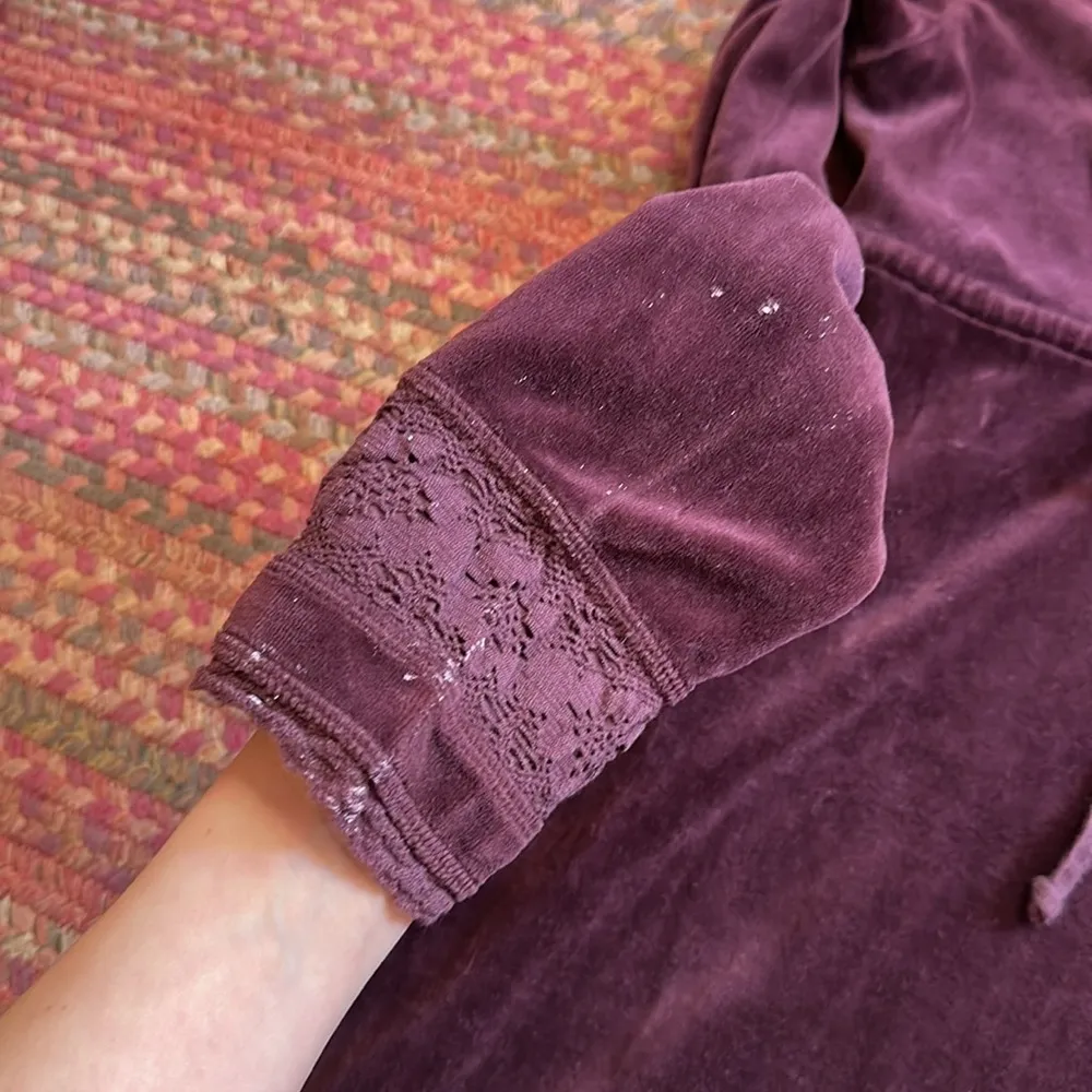 RETRO Y2K JUICY COUTURE MAROON VELVET DRESS - Image 4