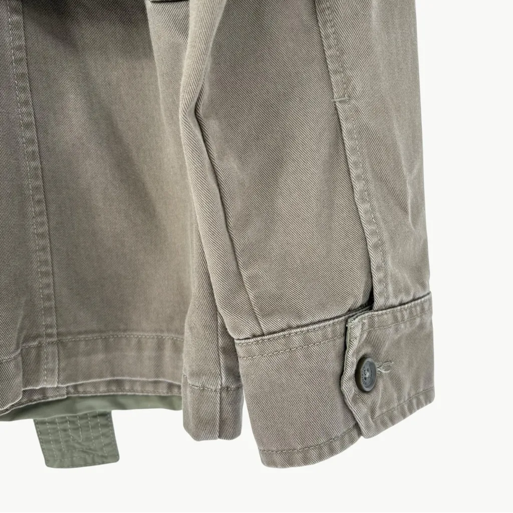 Vintage Y2K Tommy Hilfiger Utility 100% Cotton Jacket | Sz Medium | Olive Green - Image 13