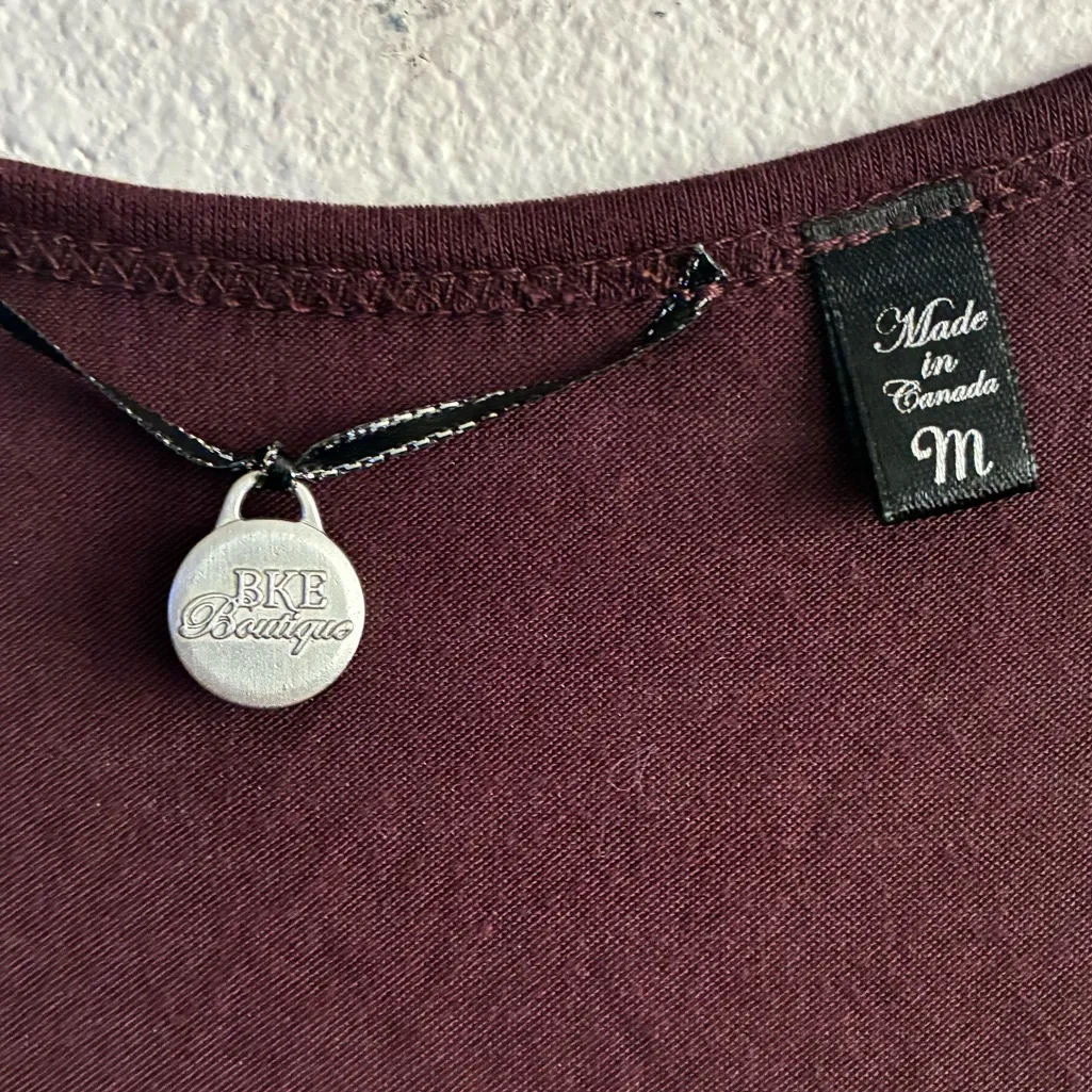 BKE Boutique Brown & Copper Lace/Sequins Tank M - Image 5