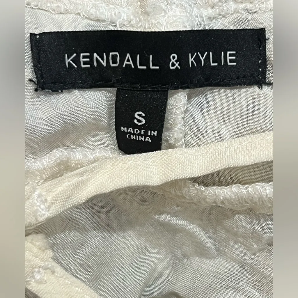 Kendall & Kylie Women’ Lace Strappy Dress Ivory size S - Image 7