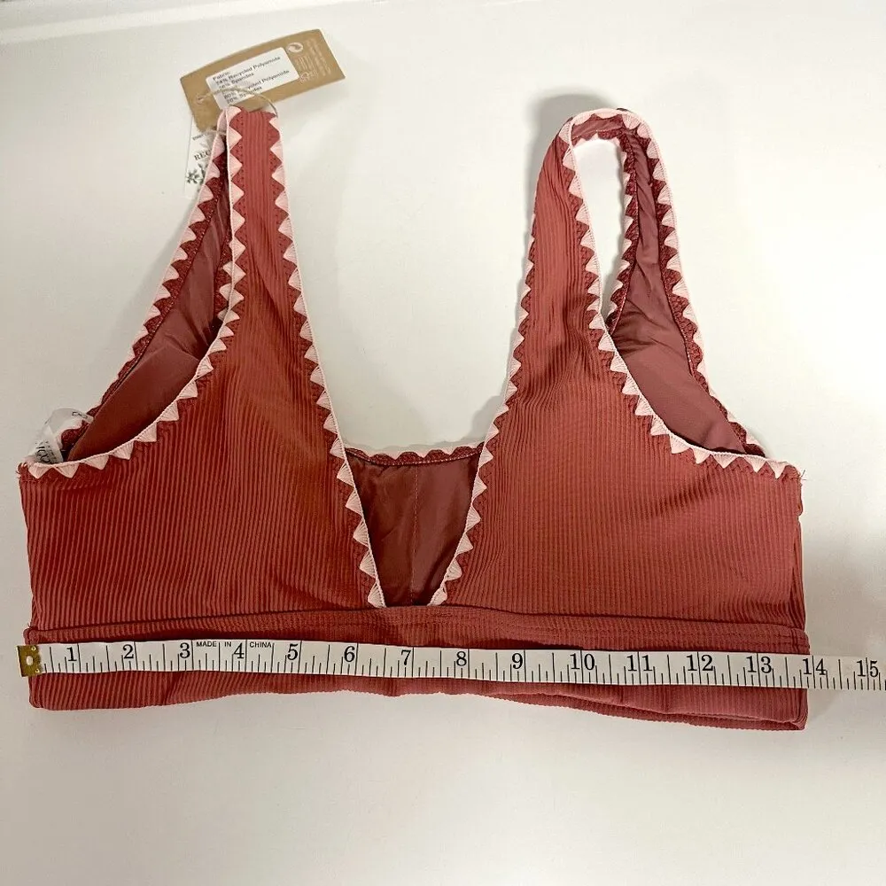 *NEW* Berlook Contrash Stitch Bikini Red Size L - Image 6