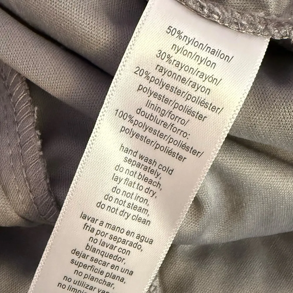 Alex Evenings Embellished Lace A-Line Evening Gown Dove Women’s Sz 14 - Image 7