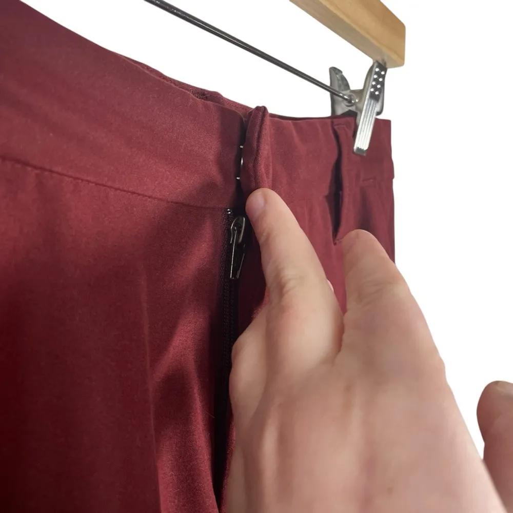 Patagonia Women’s Straight Bootcut Trouser Pants in Burgundy Size 4 - Image 2