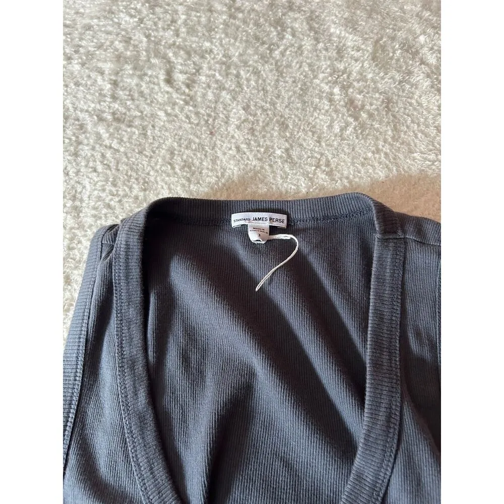 Standard James Perse Charcoal Dress Size‎ 3 - Image 3