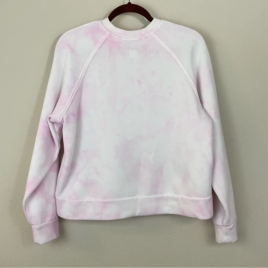 Maje Logo Pink Tye Tie Dyed Sweatshirt Size‎ 1/S - Image 9