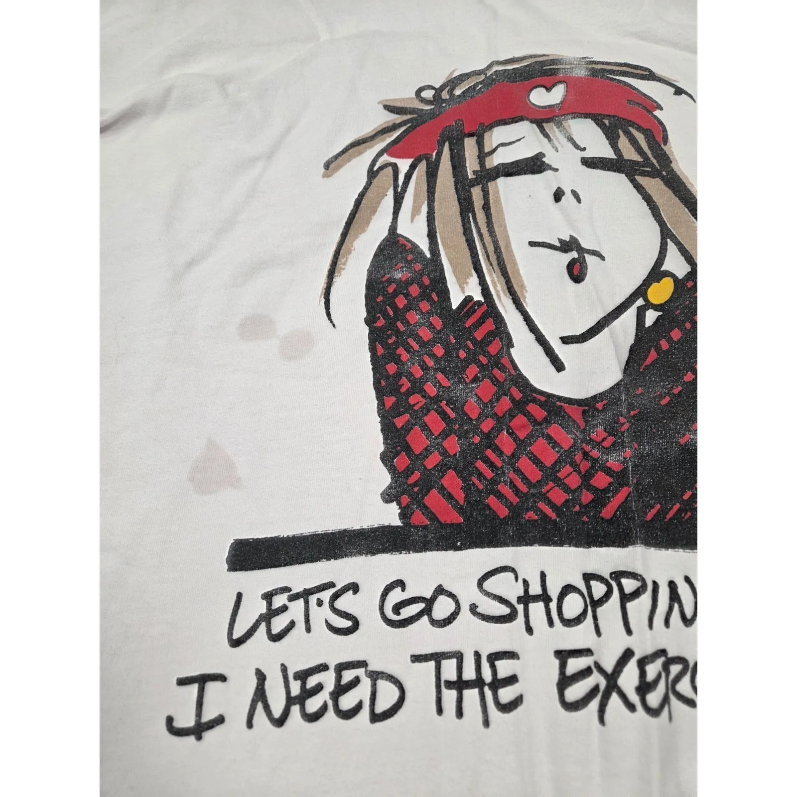 EMERSON STREET Sleep Shirt Cotton SS Pajama One Size OSFA Shopping Exercise White - Image 2