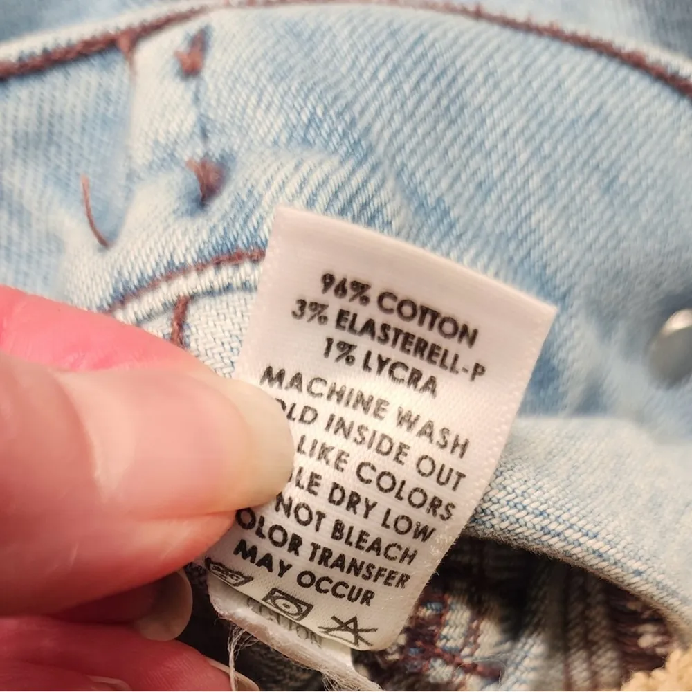 Cotton Citizen Crop Women’s Blue Light Wash DENIM JACKET Size XS - Image 13