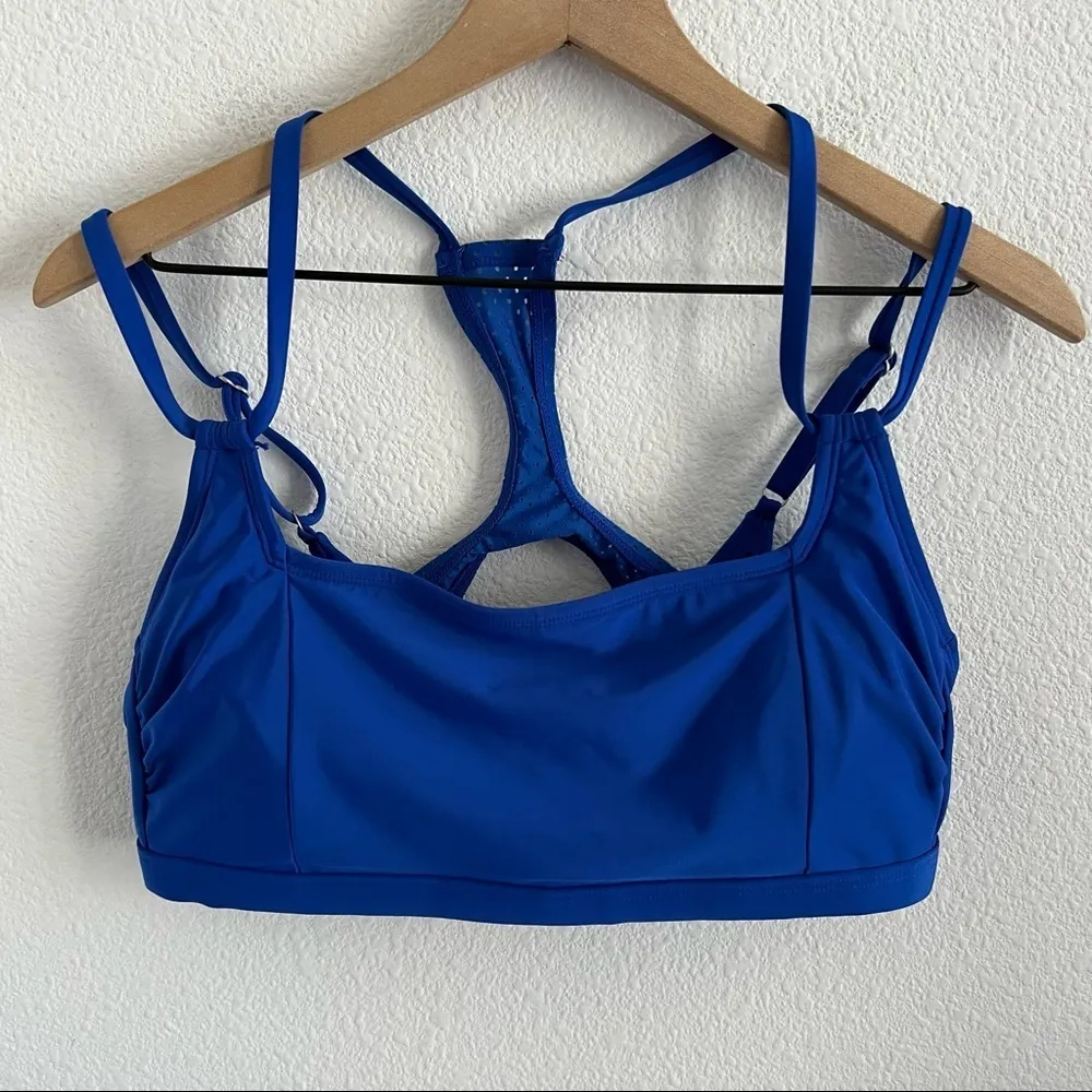 All In Motion  Blue Cross Over Bra Active/Swim Large - Image 2