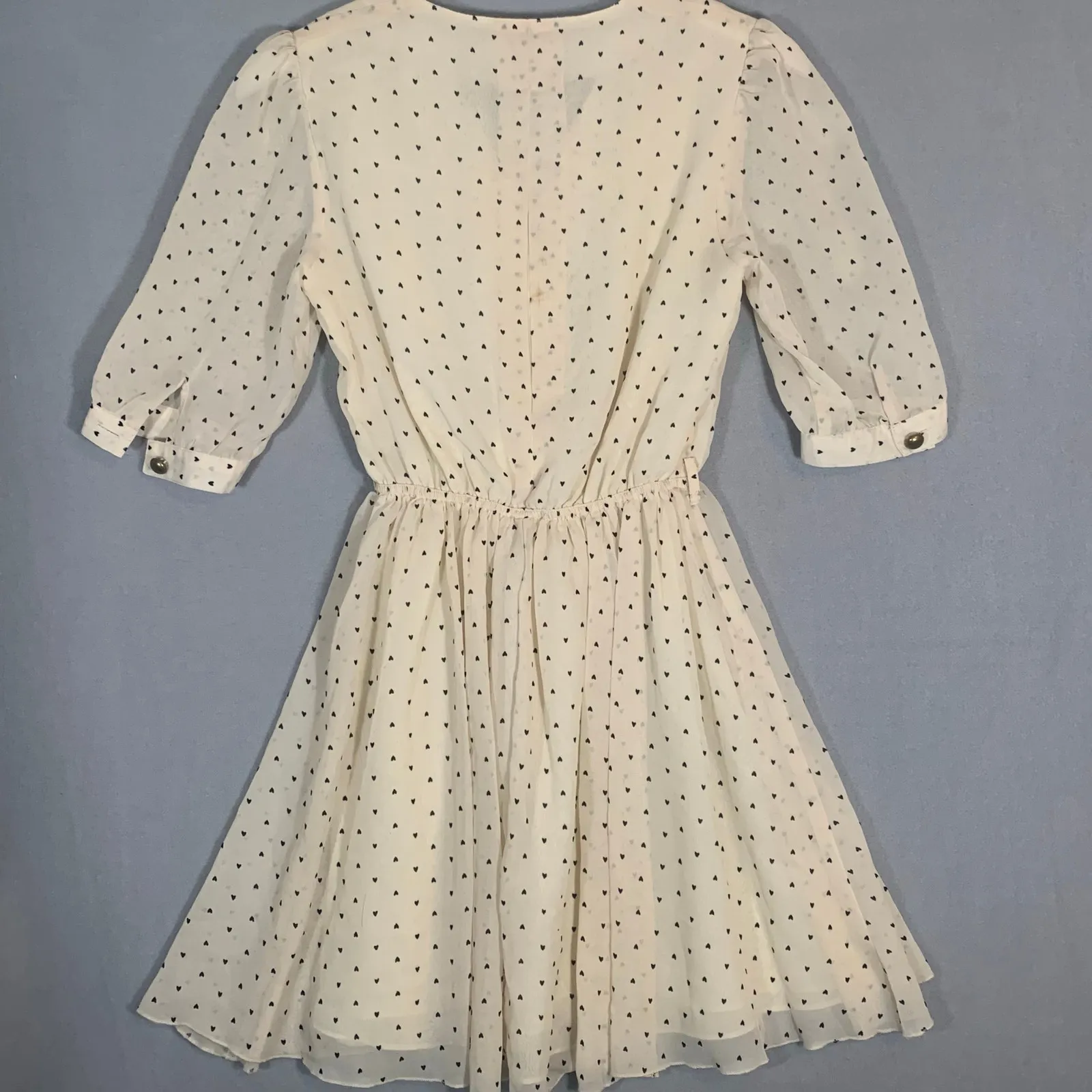 Dahlia Polka Dot Dress Ladies Size Small - Image 4